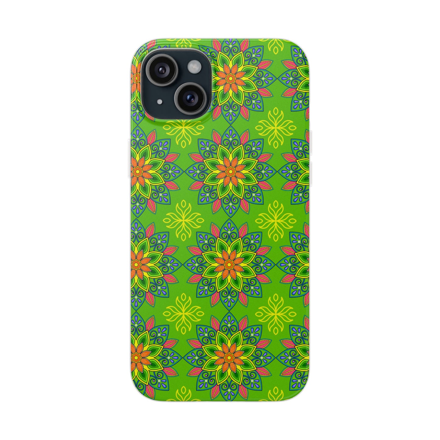 Flexible Phone Cases - Colorful Floral, Vibrant Phone Case, Artistic Phone Skin, Nature Inspired Accessories