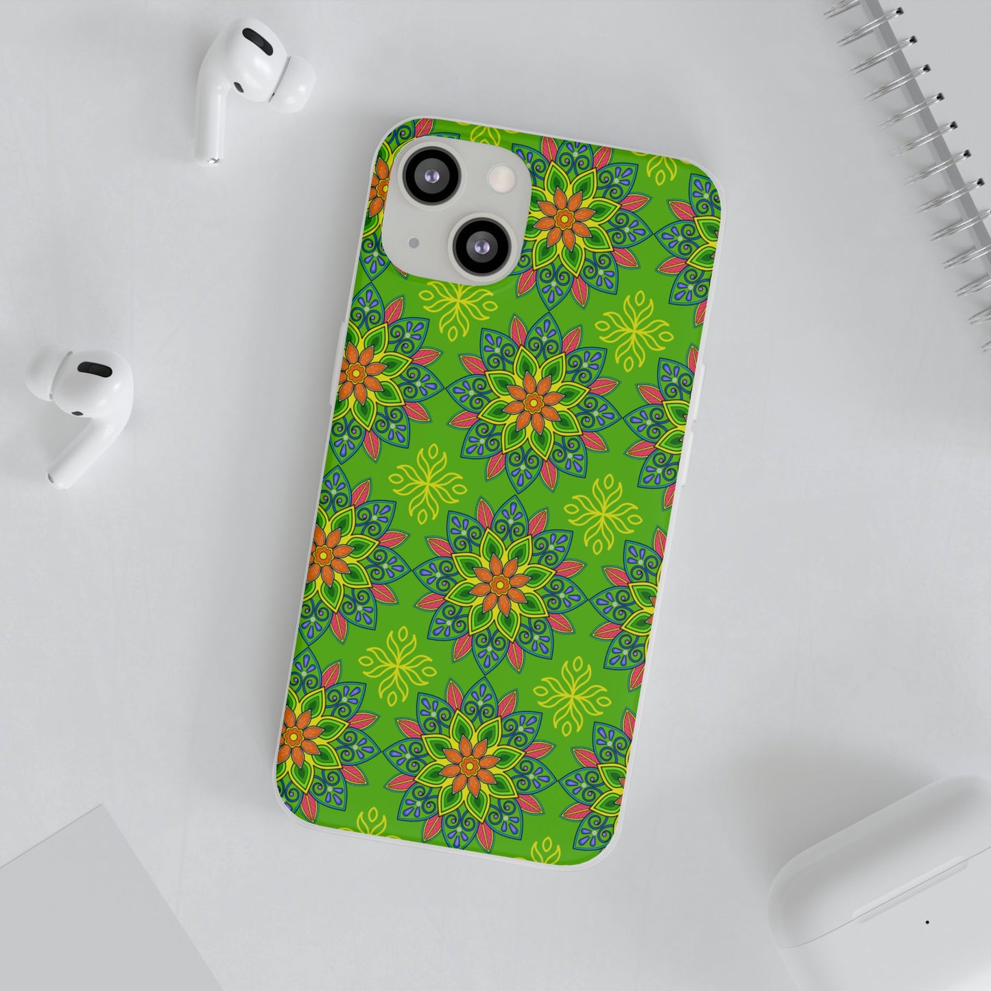 Flexible Phone Cases - Colorful Floral, Vibrant Phone Case, Artistic Phone Skin, Nature Inspired Accessories