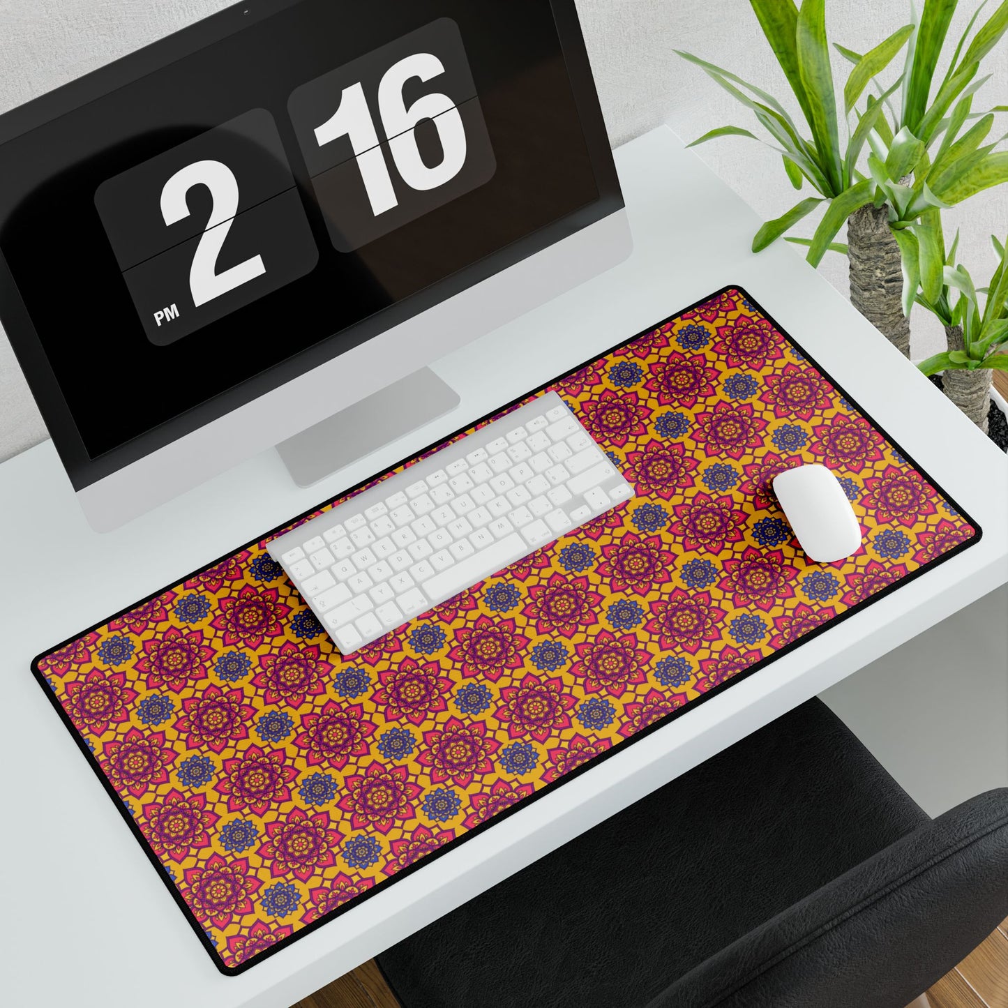 Vibrant Desk Mats for Home Office, Stylish Large Mouse Pad, Bohemian Desk Decor, Gifts for Professionals, Unique Workstation Accessories