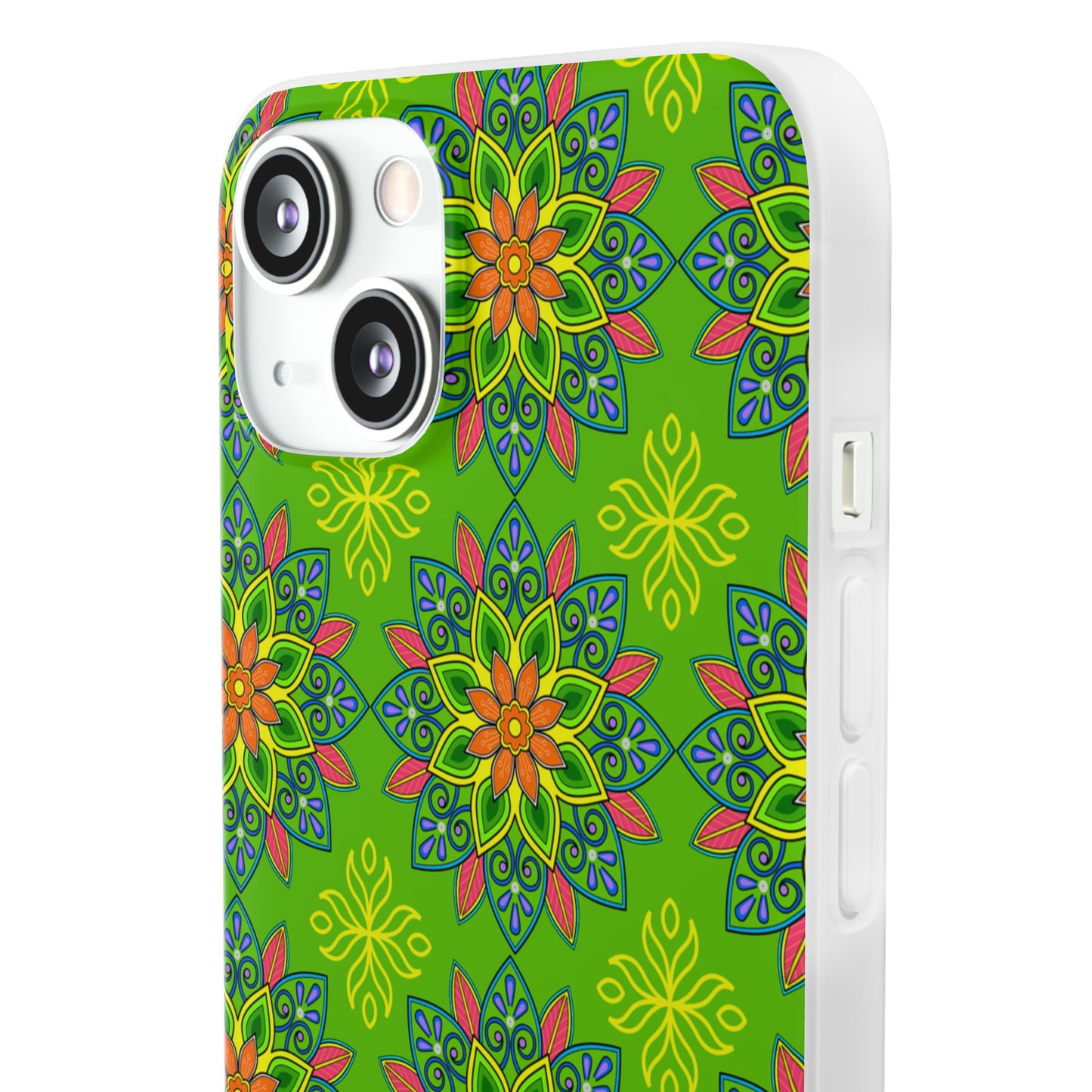 Flexible Phone Cases - Colorful Floral, Vibrant Phone Case, Artistic Phone Skin, Nature Inspired Accessories