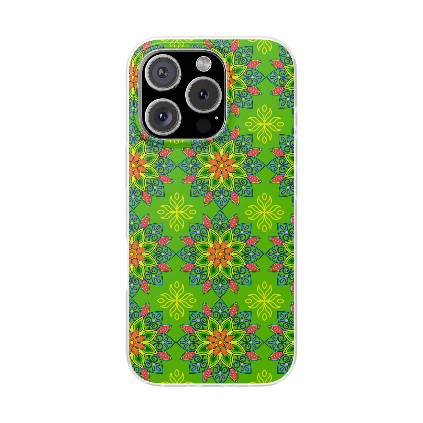 Flexible Phone Cases - Colorful Floral, Vibrant Phone Case, Artistic Phone Skin, Nature Inspired Accessories