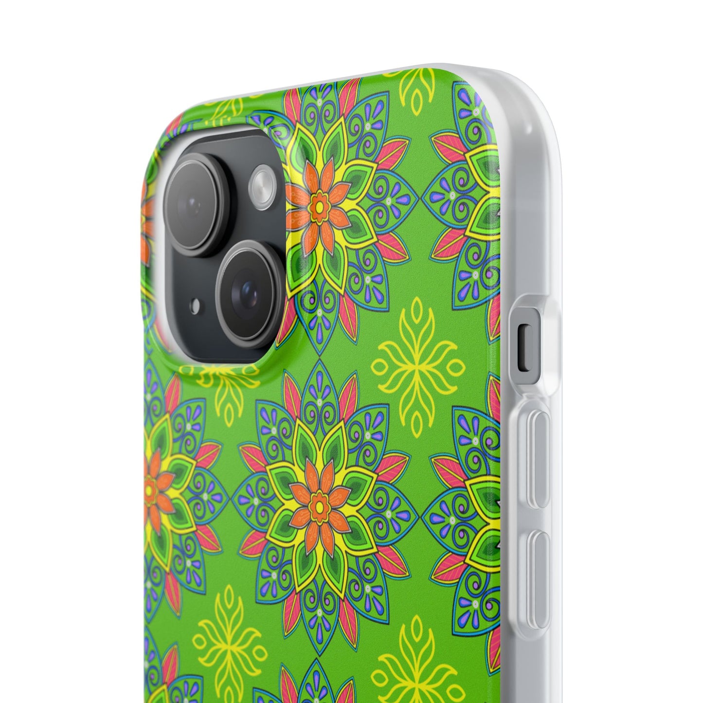 Flexible Phone Cases - Colorful Floral, Vibrant Phone Case, Artistic Phone Skin, Nature Inspired Accessories