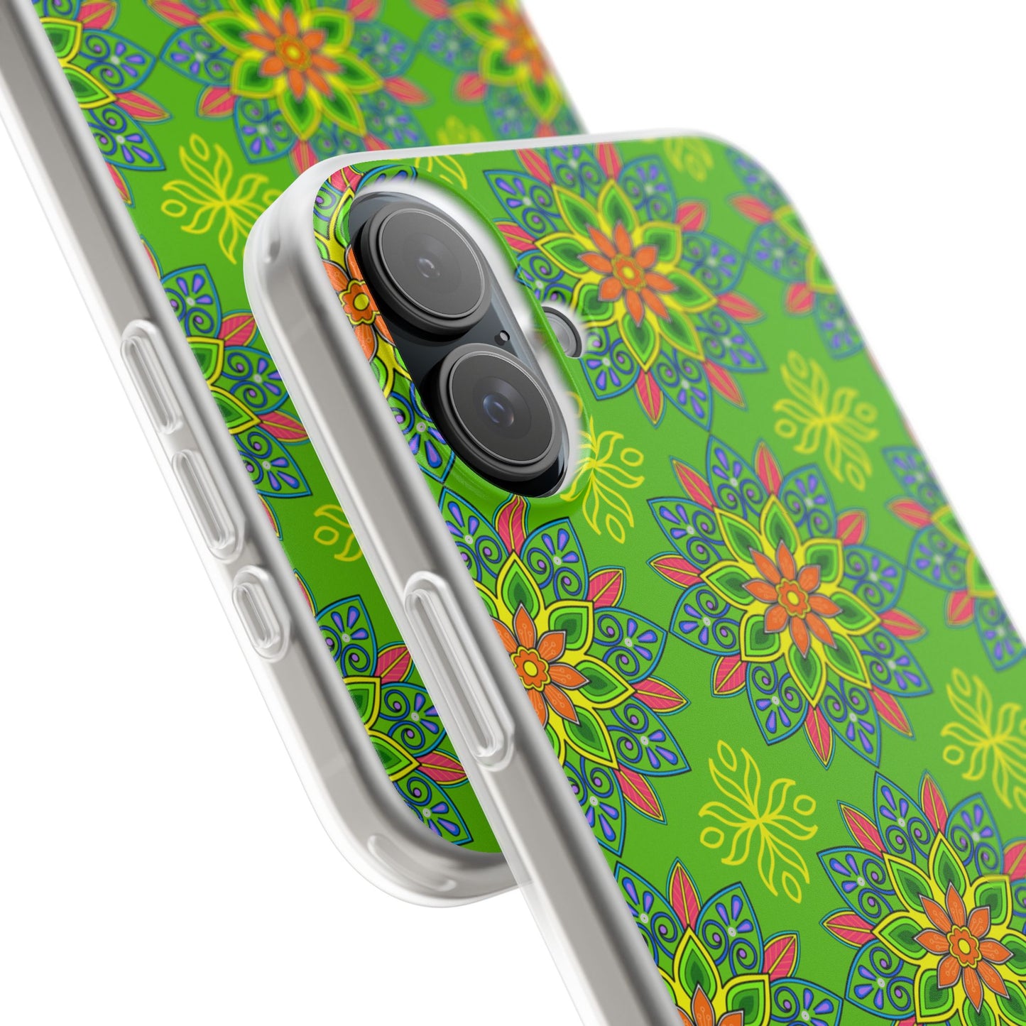 Flexible Phone Cases - Colorful Floral, Vibrant Phone Case, Artistic Phone Skin, Nature Inspired Accessories