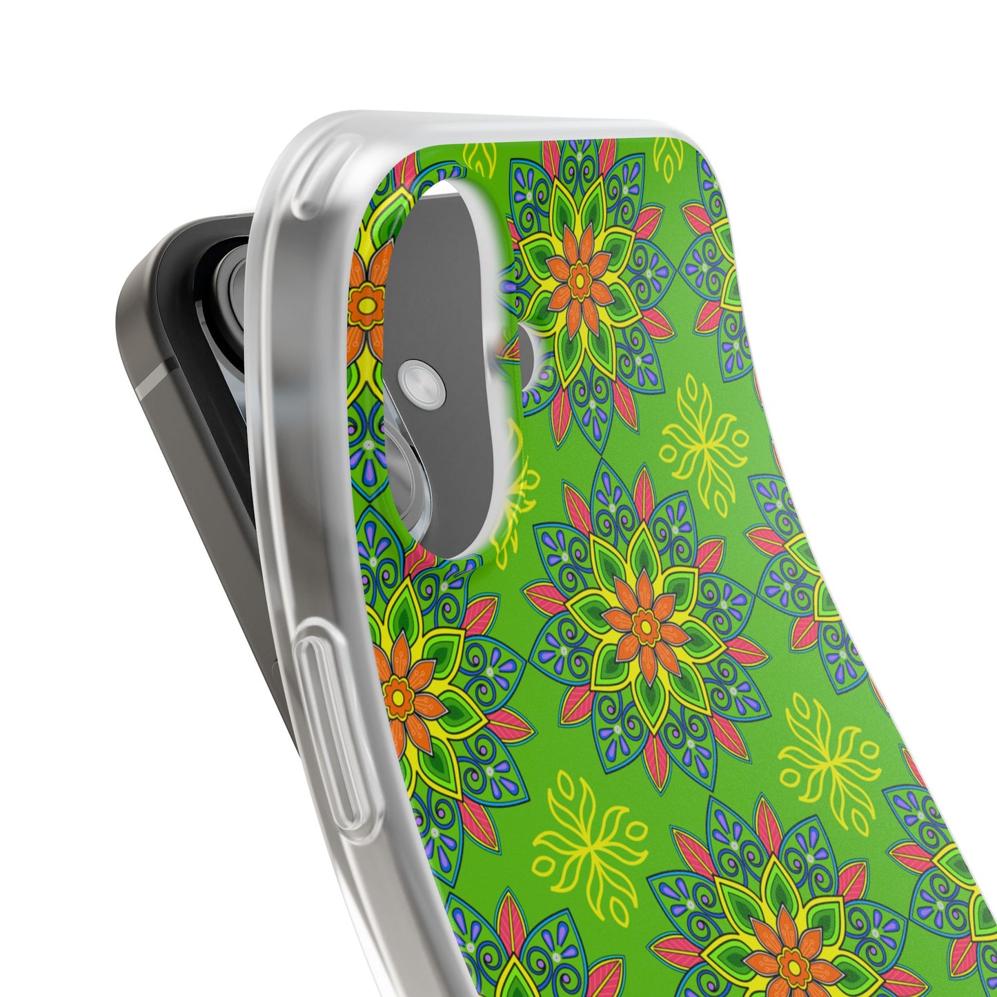 Flexible Phone Cases - Colorful Floral, Vibrant Phone Case, Artistic Phone Skin, Nature Inspired Accessories