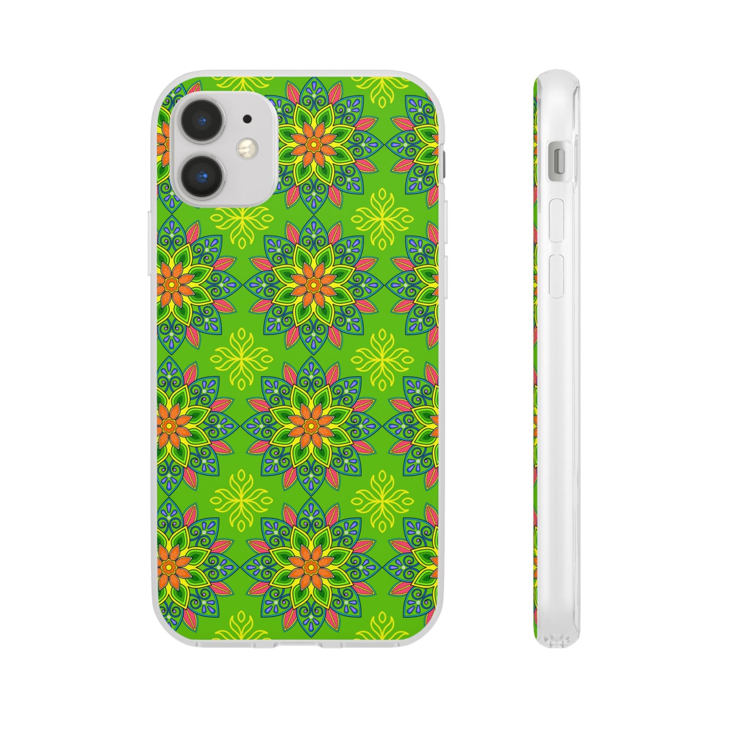 Flexible Phone Cases - Colorful Floral, Vibrant Phone Case, Artistic Phone Skin, Nature Inspired Accessories