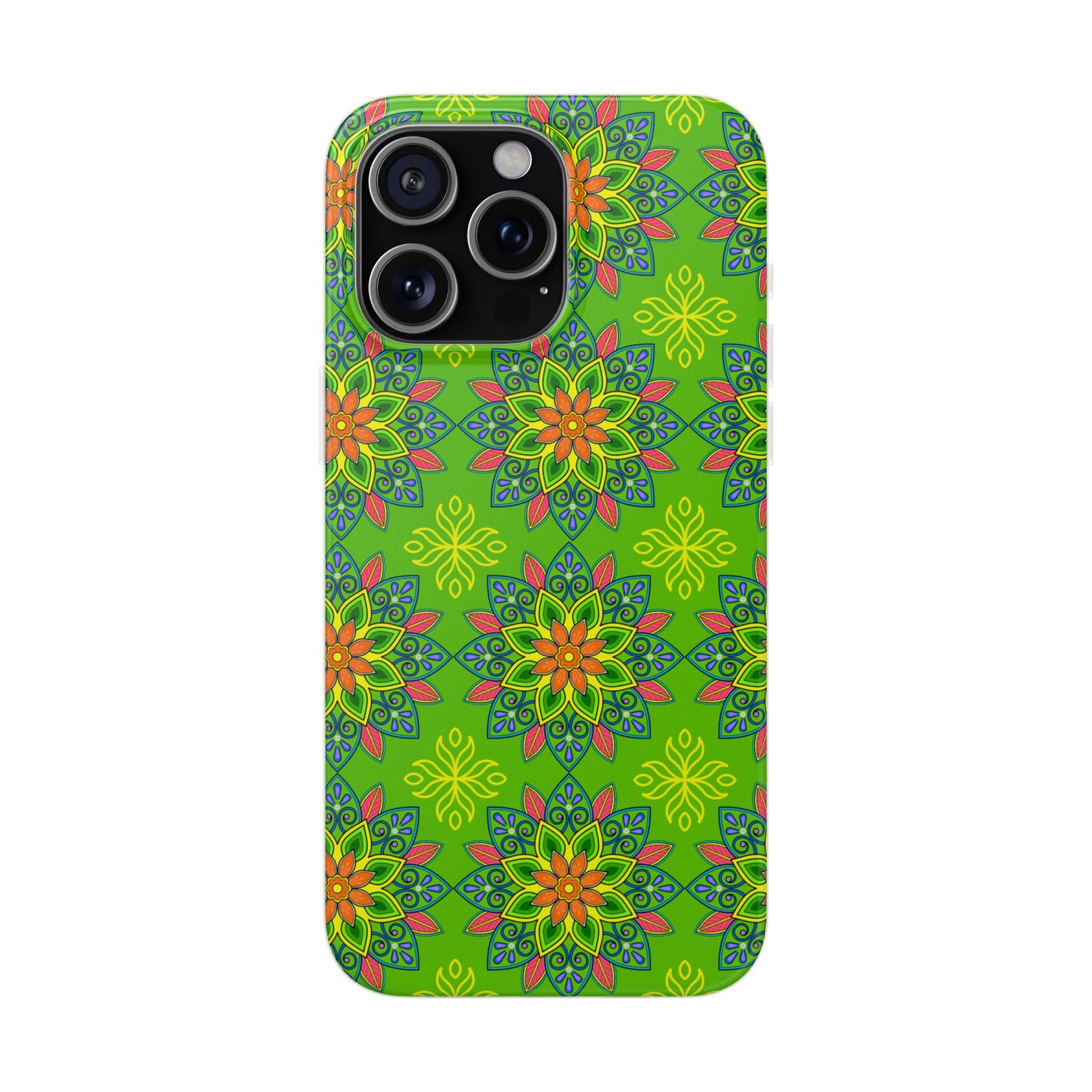 Flexible Phone Cases - Colorful Floral, Vibrant Phone Case, Artistic Phone Skin, Nature Inspired Accessories