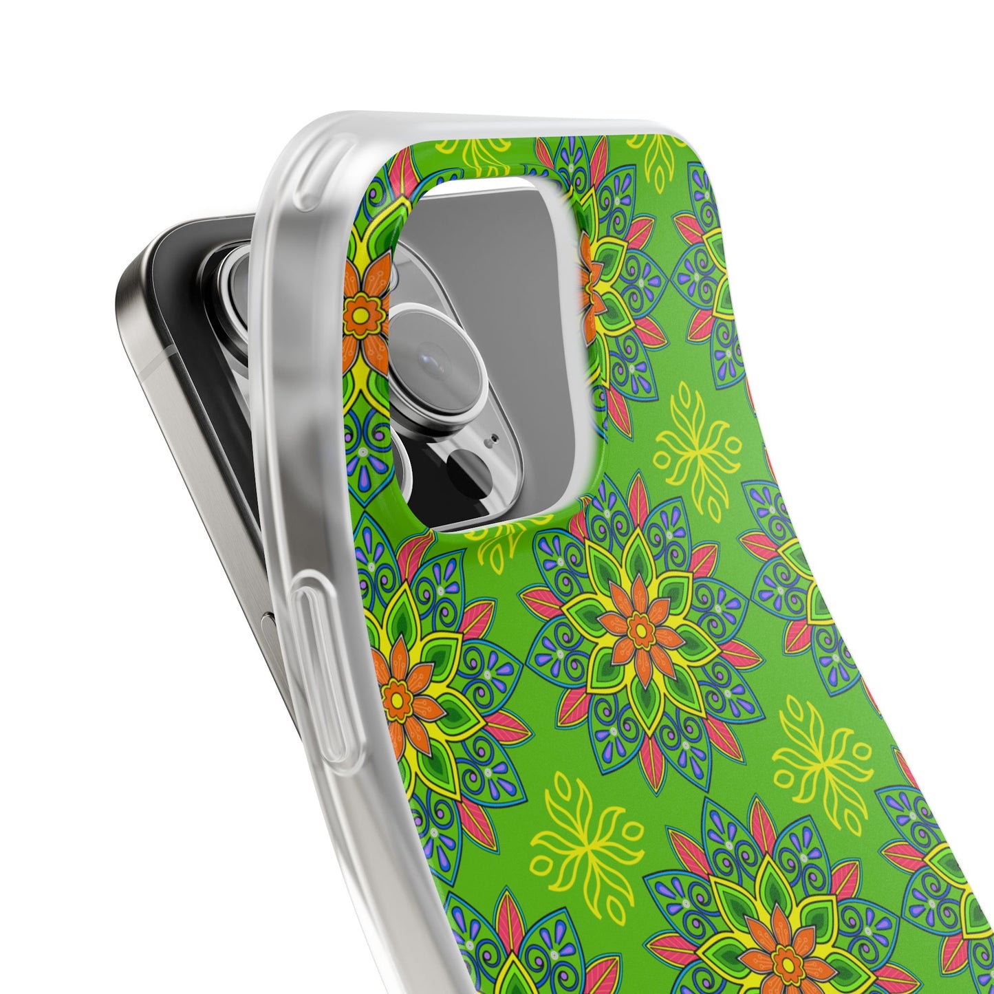 Flexible Phone Cases - Colorful Floral, Vibrant Phone Case, Artistic Phone Skin, Nature Inspired Accessories