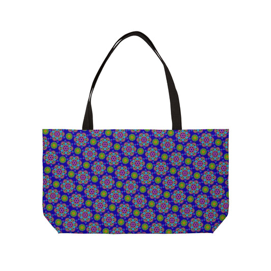 Colorful Floral Weekender Tote Bag | Perfect for Travel, Beach Days, Shopping, Gym, and Weekend Getaways