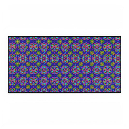 Vibrant Floral Desk Mats, Colorful Desk Accessories, Home Office Decor, Computer Mat, Workspace Organization