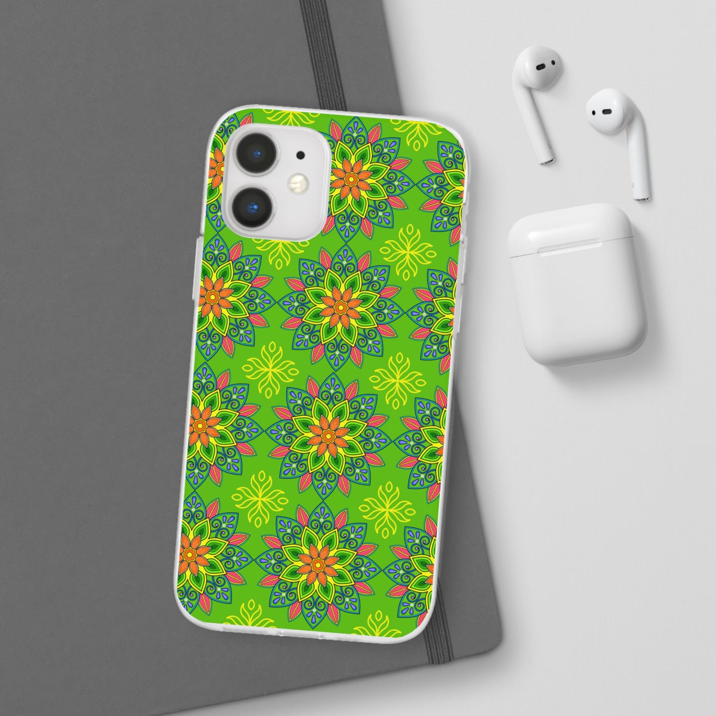 Flexible Phone Cases - Colorful Floral, Vibrant Phone Case, Artistic Phone Skin, Nature Inspired Accessories