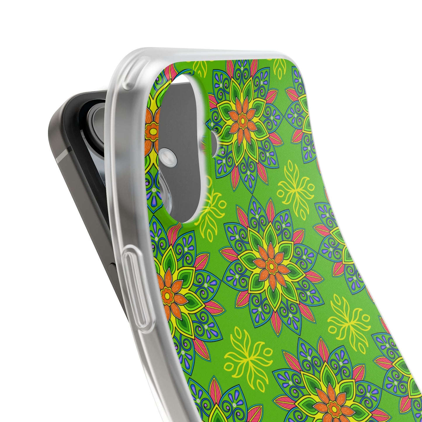 Flexible Phone Cases - Colorful Floral, Vibrant Phone Case, Artistic Phone Skin, Nature Inspired Accessories